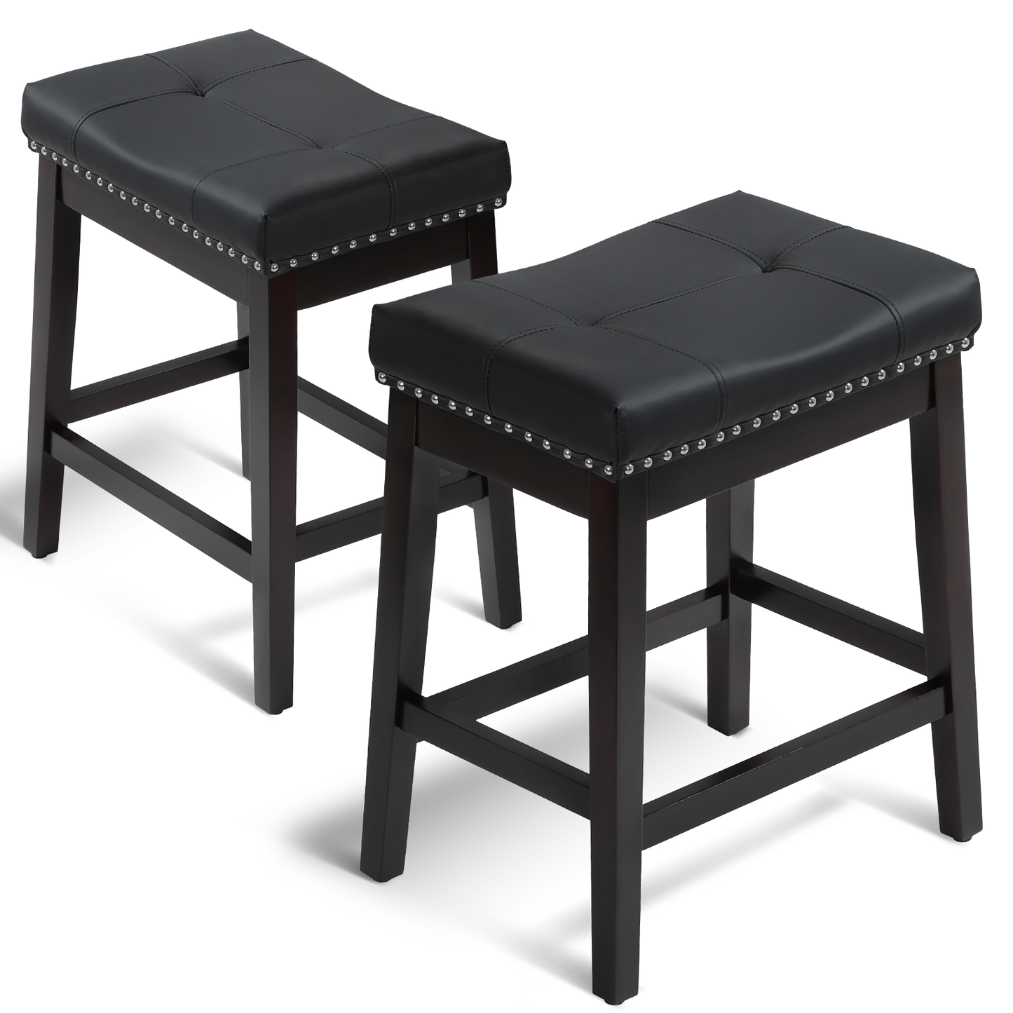2 pcs Bar Stool 330 lbs Capacity - (L)20.0in. (W)14.5in. (H)25.0in.