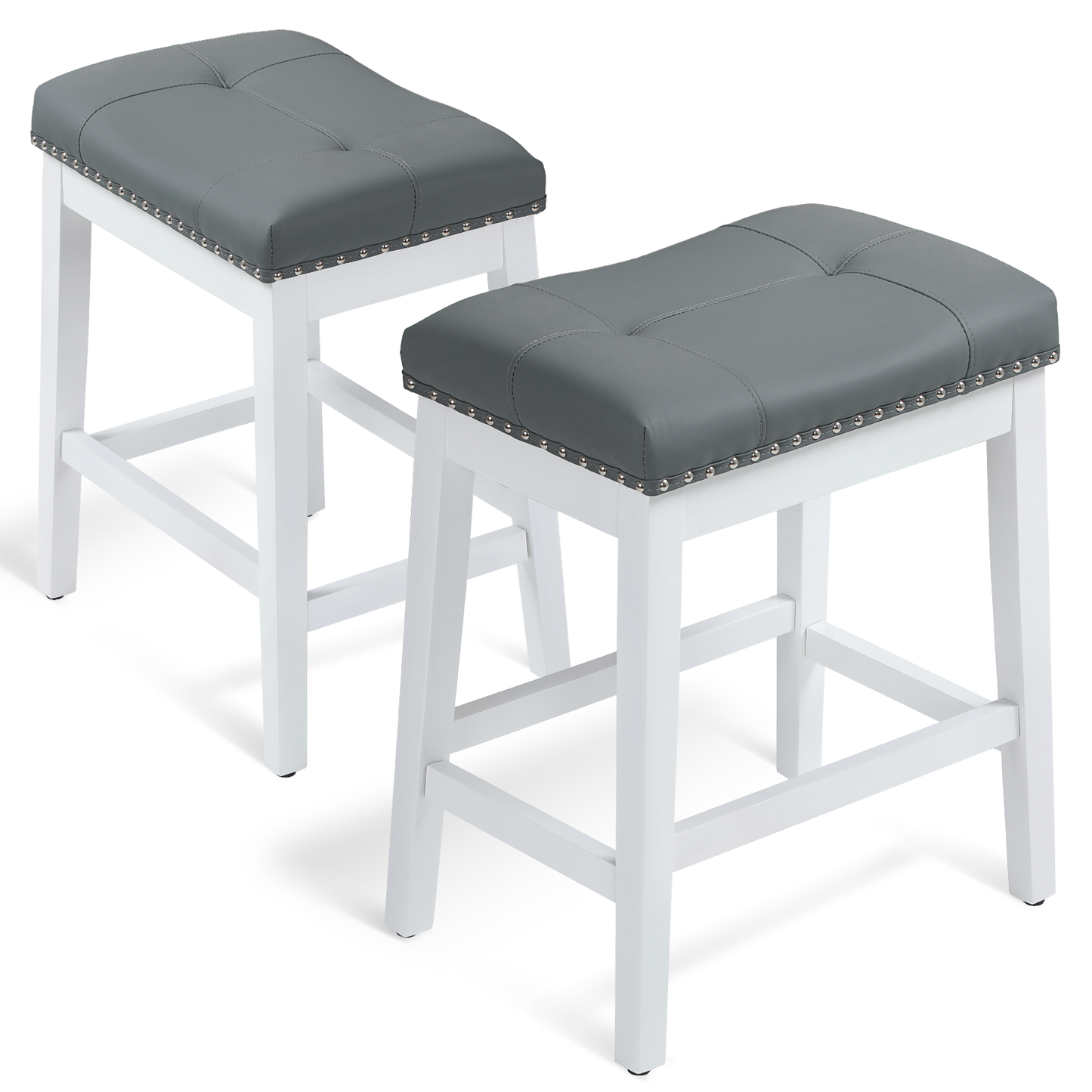 2 pcs Bar Stool 330 lbs Capacity - (L)20.0in. (W)14.5in. (H)25.0in.