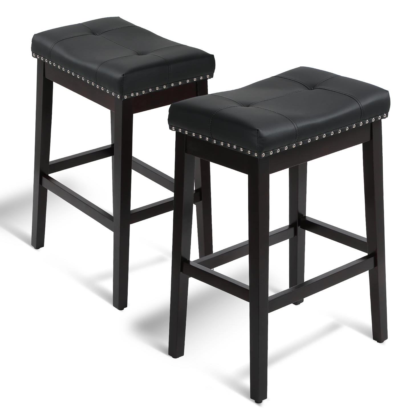 2 pcs Bar Stool 330 lbs Capacity - (L)20.0in. (W)14.5in. (H)29.5in.