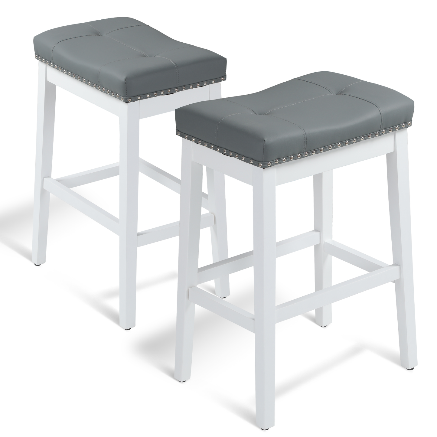 2 pcs Bar Stool 330 lbs Capacity - (L)20.0in. (W)14.5in. (H)29.5in.