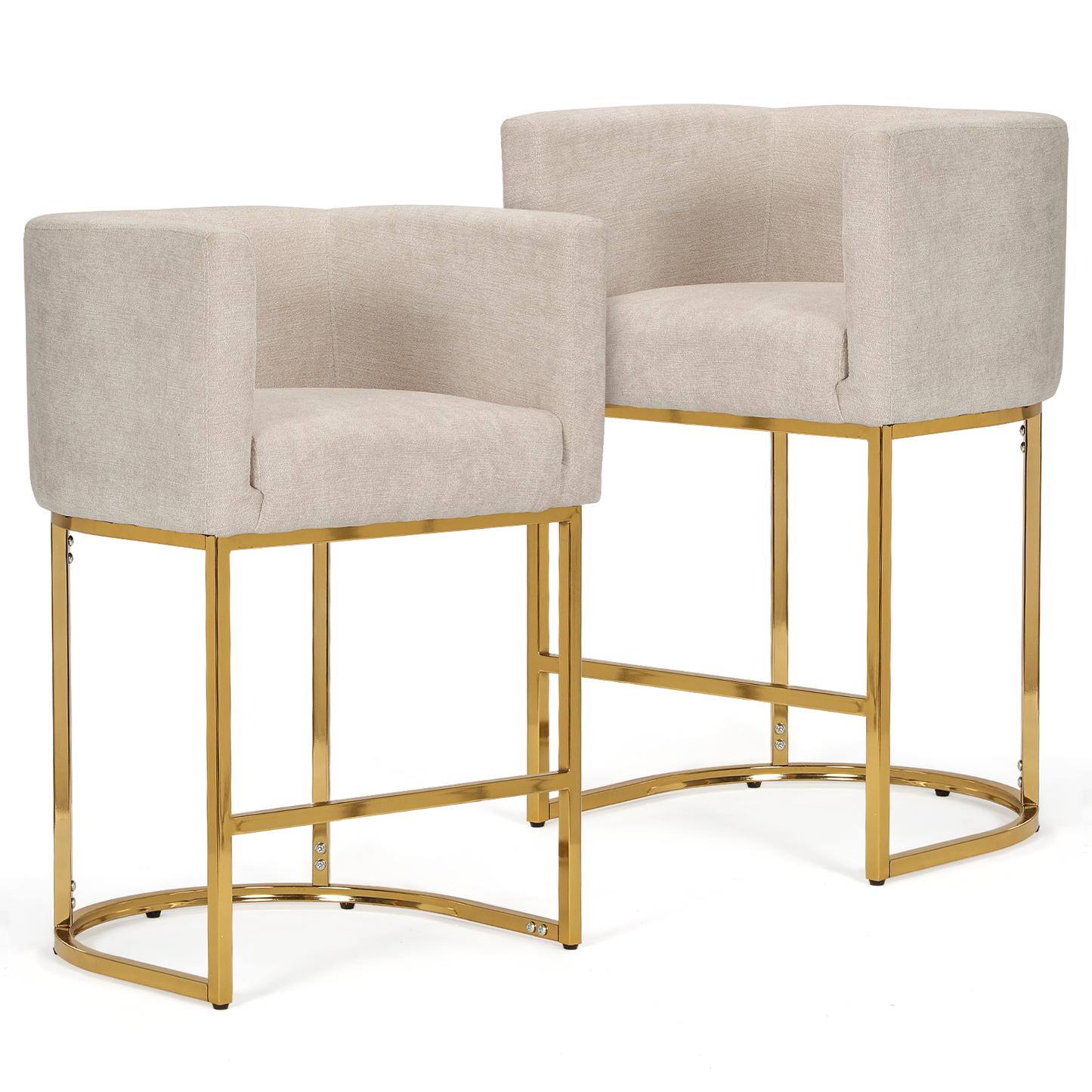 2 pcs Bar Stool 330 lbs Capacity - (L)19.5in. (W)22.0in. (H)33.0in.