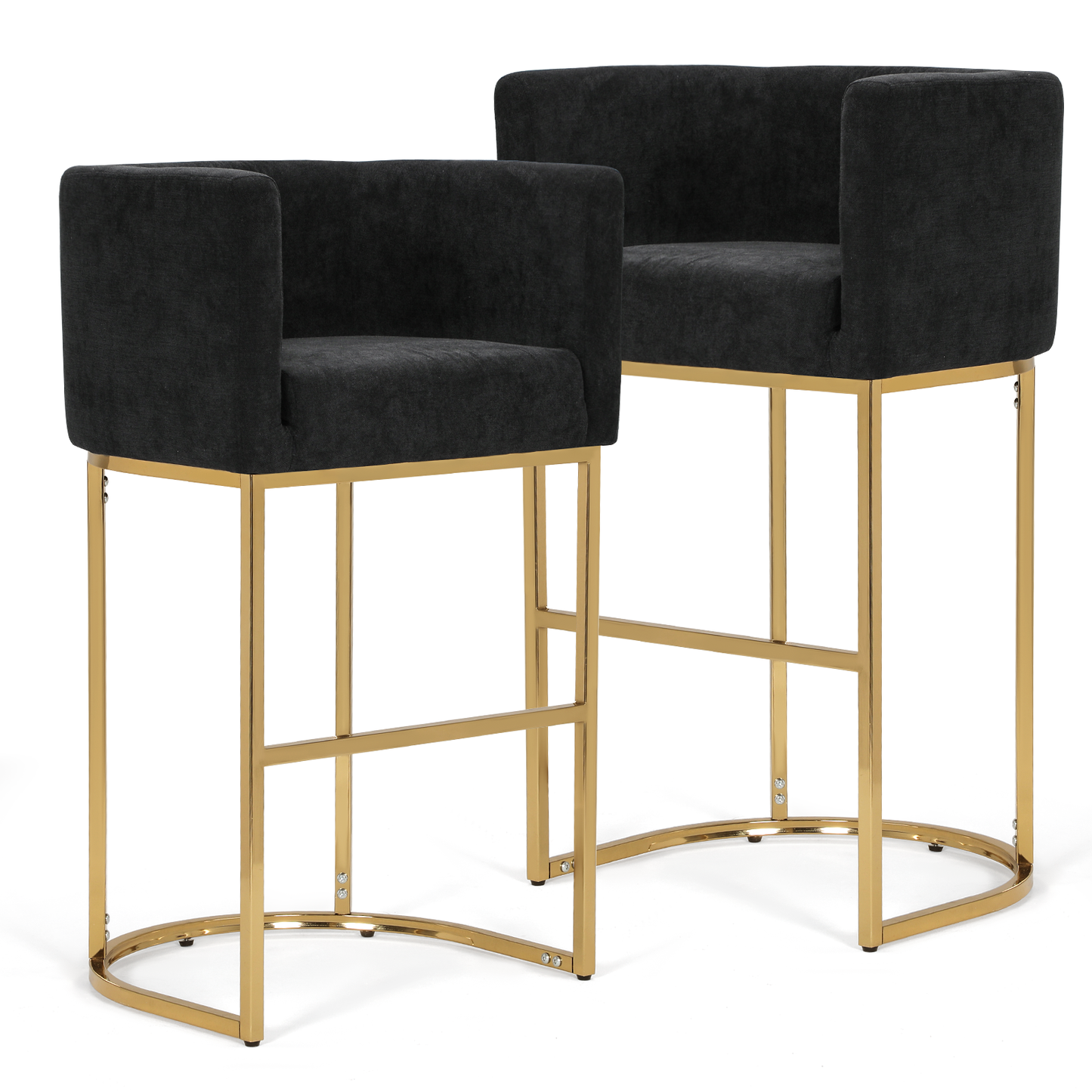 2 pcs Bar Stool 330 lbs Capacity - (L)19.5in. (W)22.0in. (H)38.5in.