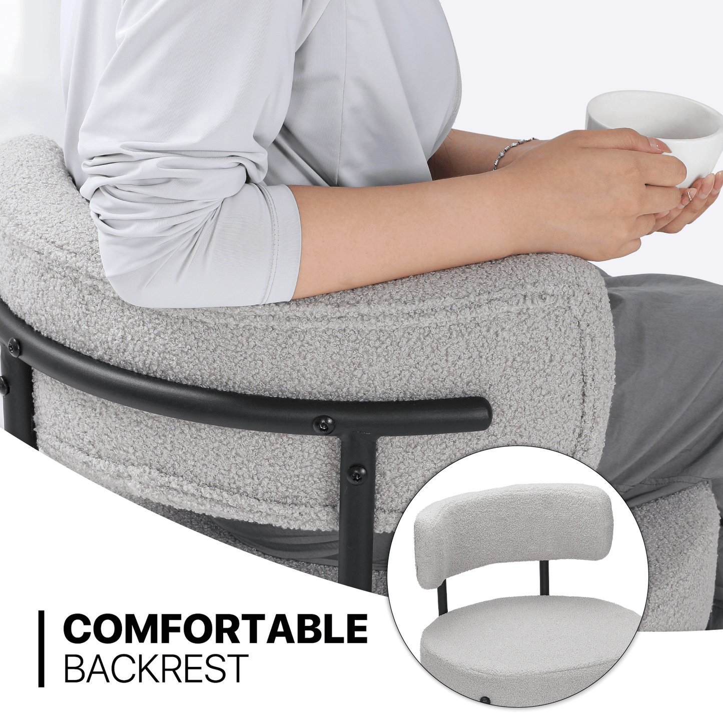 2 pcs Dining Chair 200 lbs Capacity - (L)20.5in. (W)20.5in. (H)30.5in.
