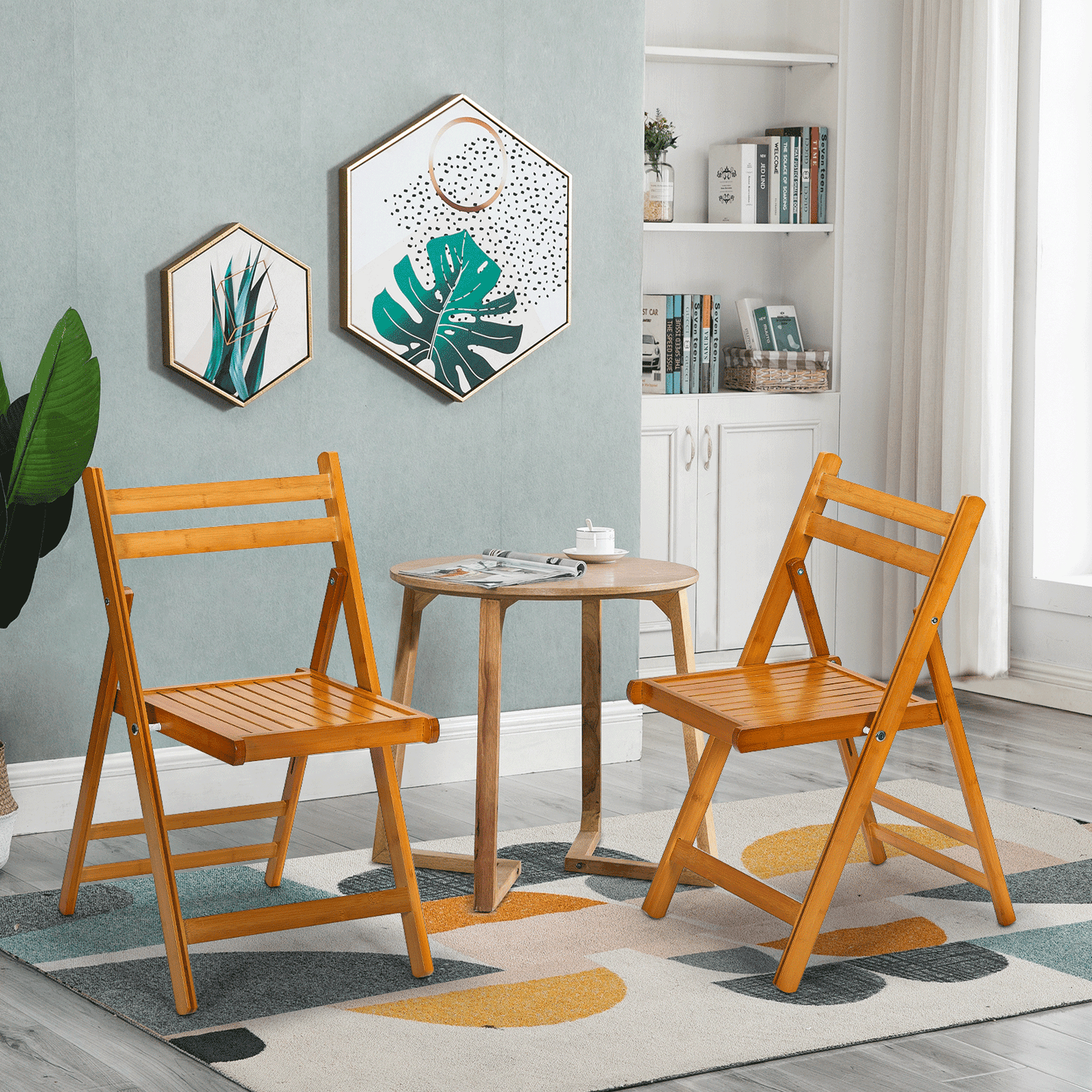 2 pcs Foldable Chair 150 lbs Capacity - (L)19.5in. (W)18.0in. (H)30.5in.