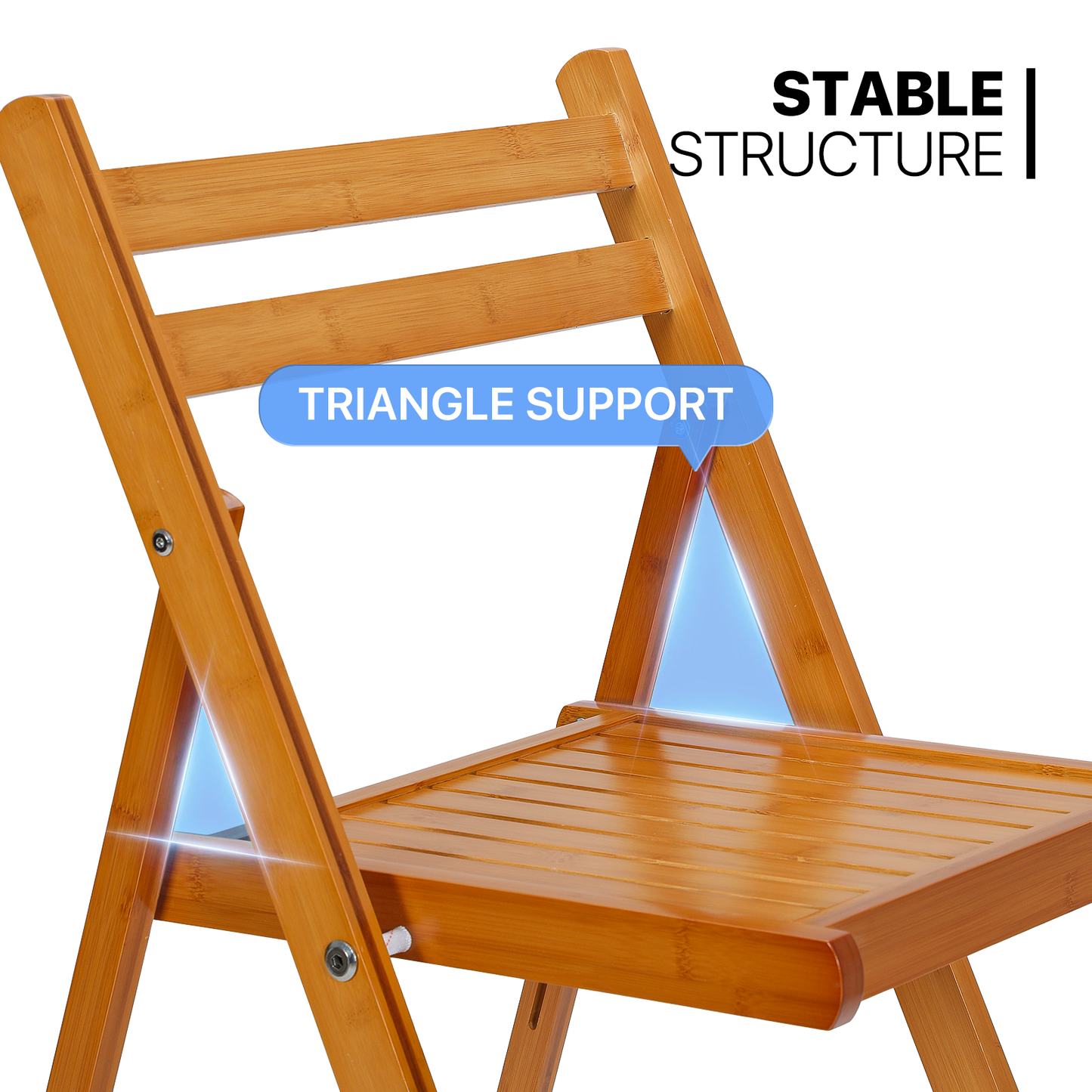 2 pcs Foldable Chair 150 lbs Capacity - (L)19.5in. (W)18.0in. (H)30.5in.