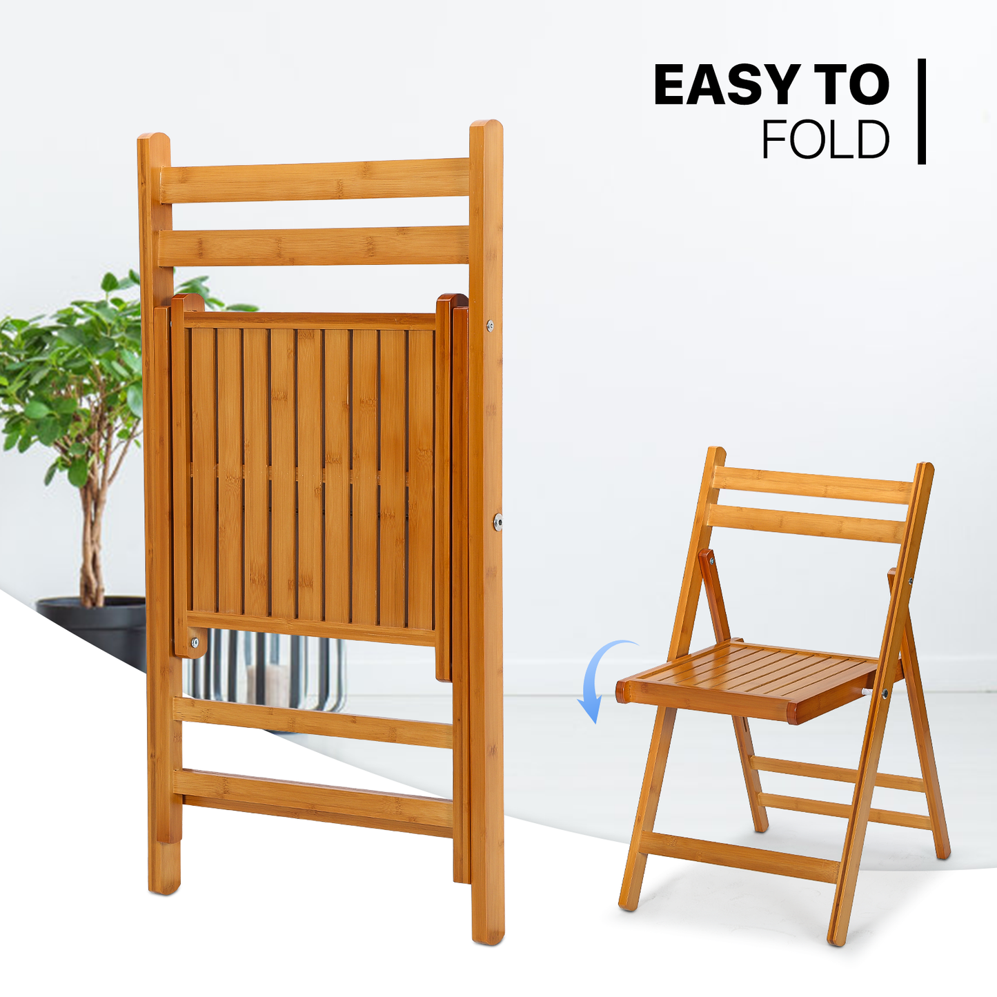 2 pcs Foldable Chair 150 lbs Capacity - (L)19.5in. (W)18.0in. (H)30.5in.