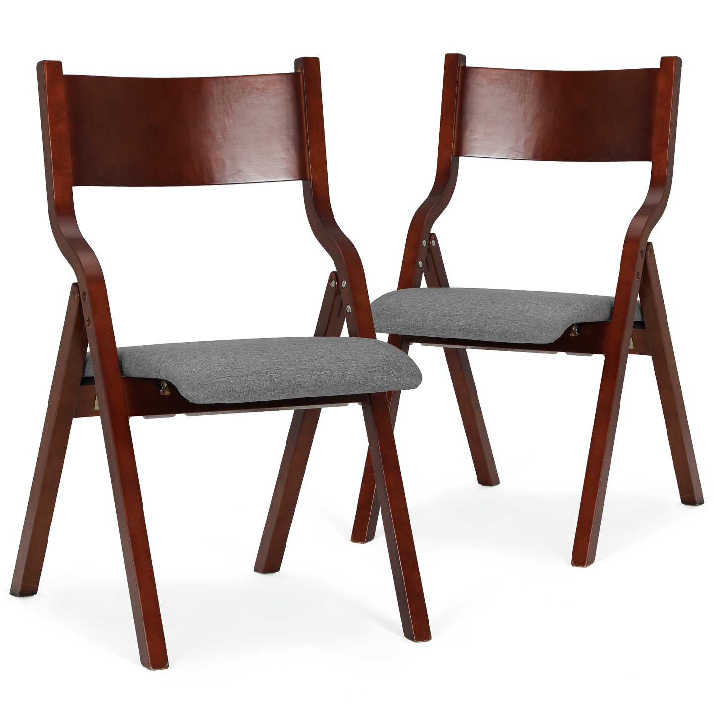 2 pcs Fodable Chair 150 lbs Capacity - (L)17.5in. (W)15.5in. (H)32.0in.