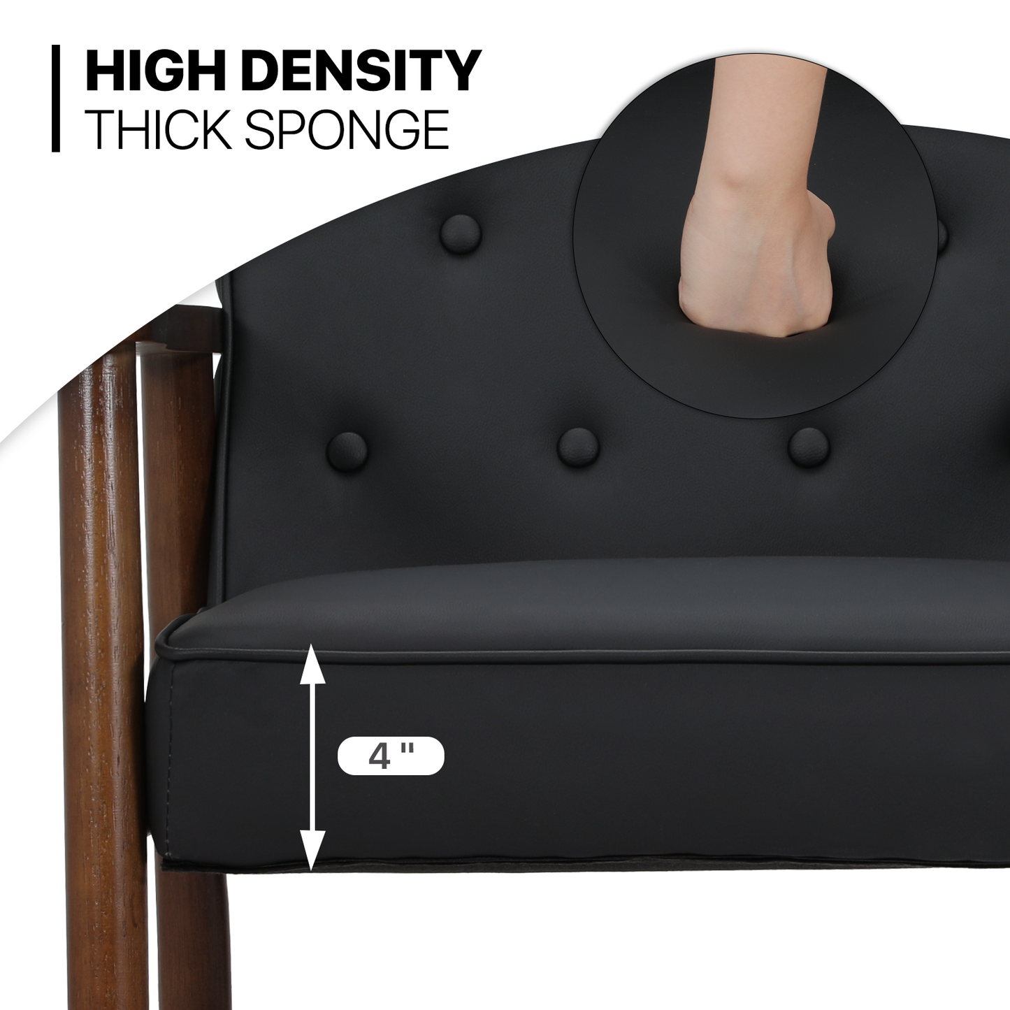 2 pcs Reception Chair 440 lbs Capacity - (L)26.5in. (W)25.0in. (H)33.0in.