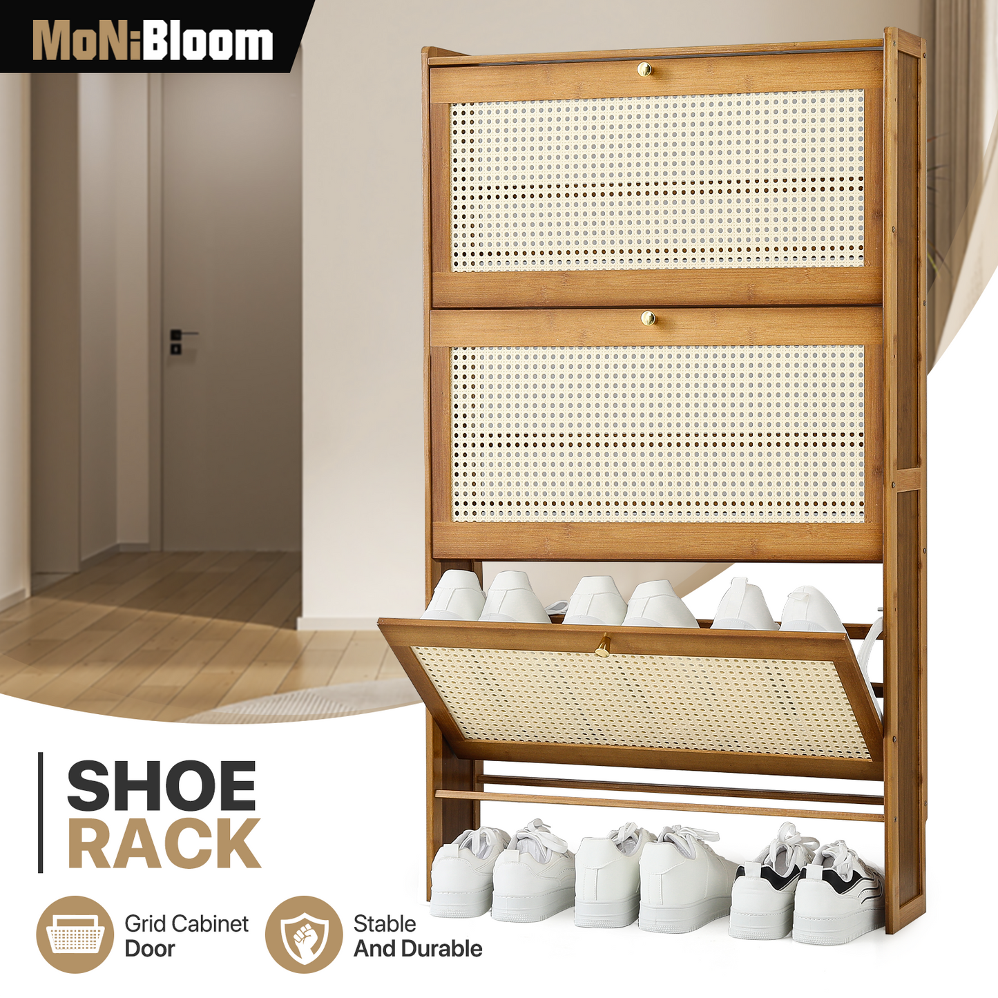 Thin Shoe Storage - 5 Tiers - (L)27.0in. (W)7.0in. (H)47.5in.