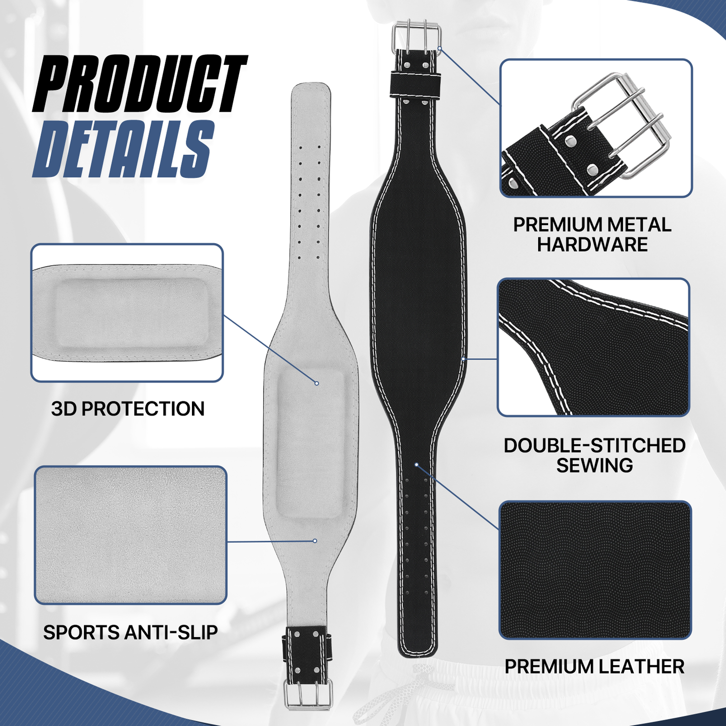 Weight Lifting Belt - PU Material