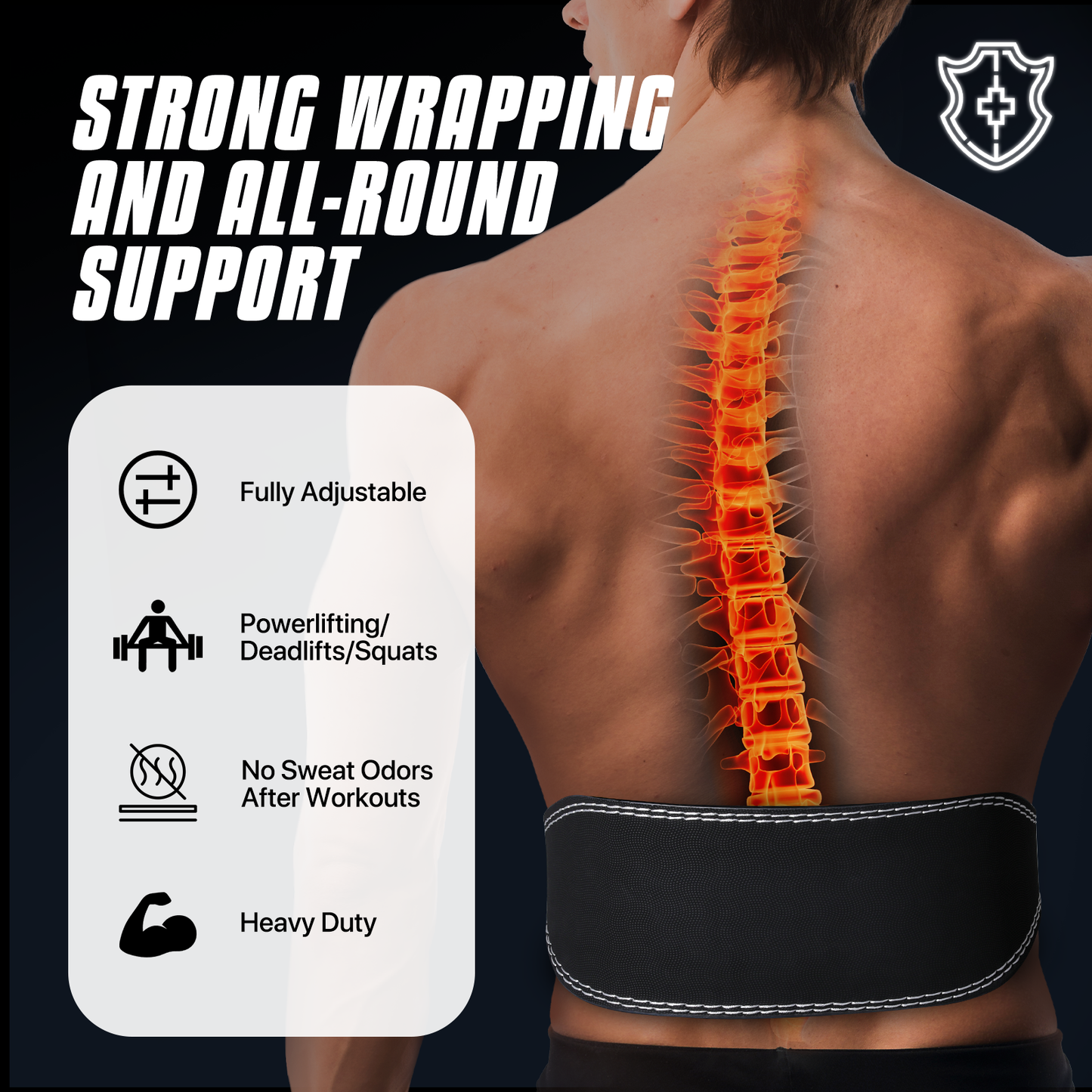 Weight Lifting Belt - PU Material