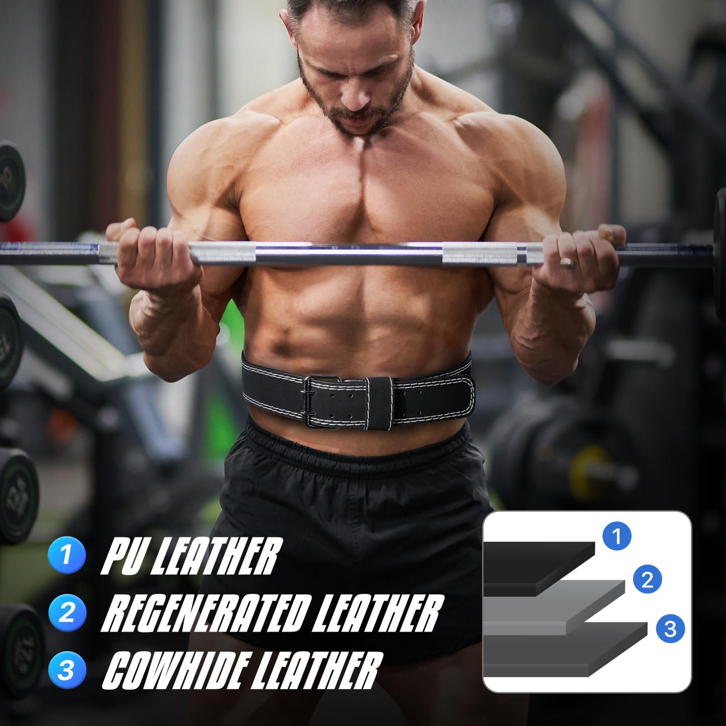 Weight Lifting Belt - PU Material
