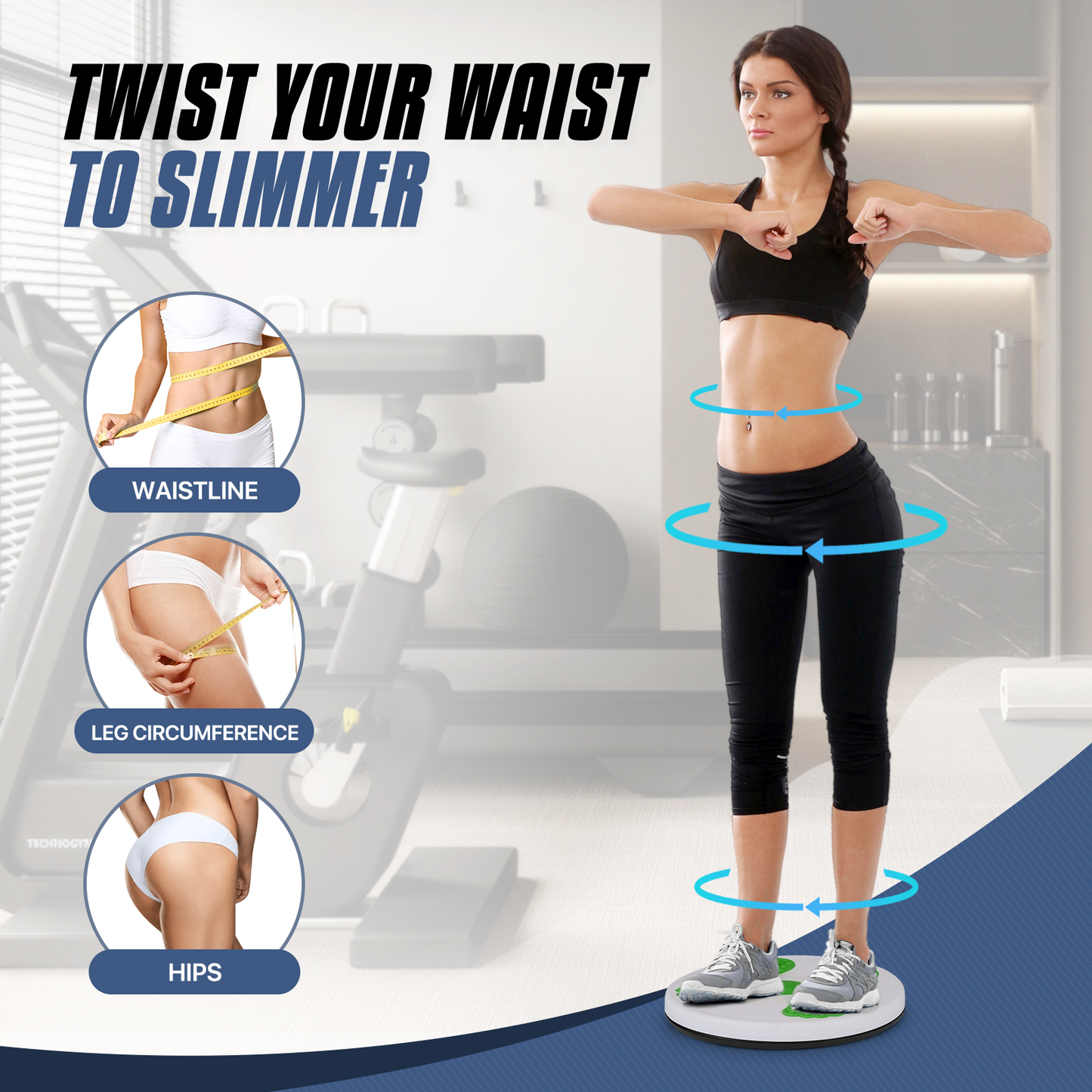Waist Twisting Disc -with Foot Massage