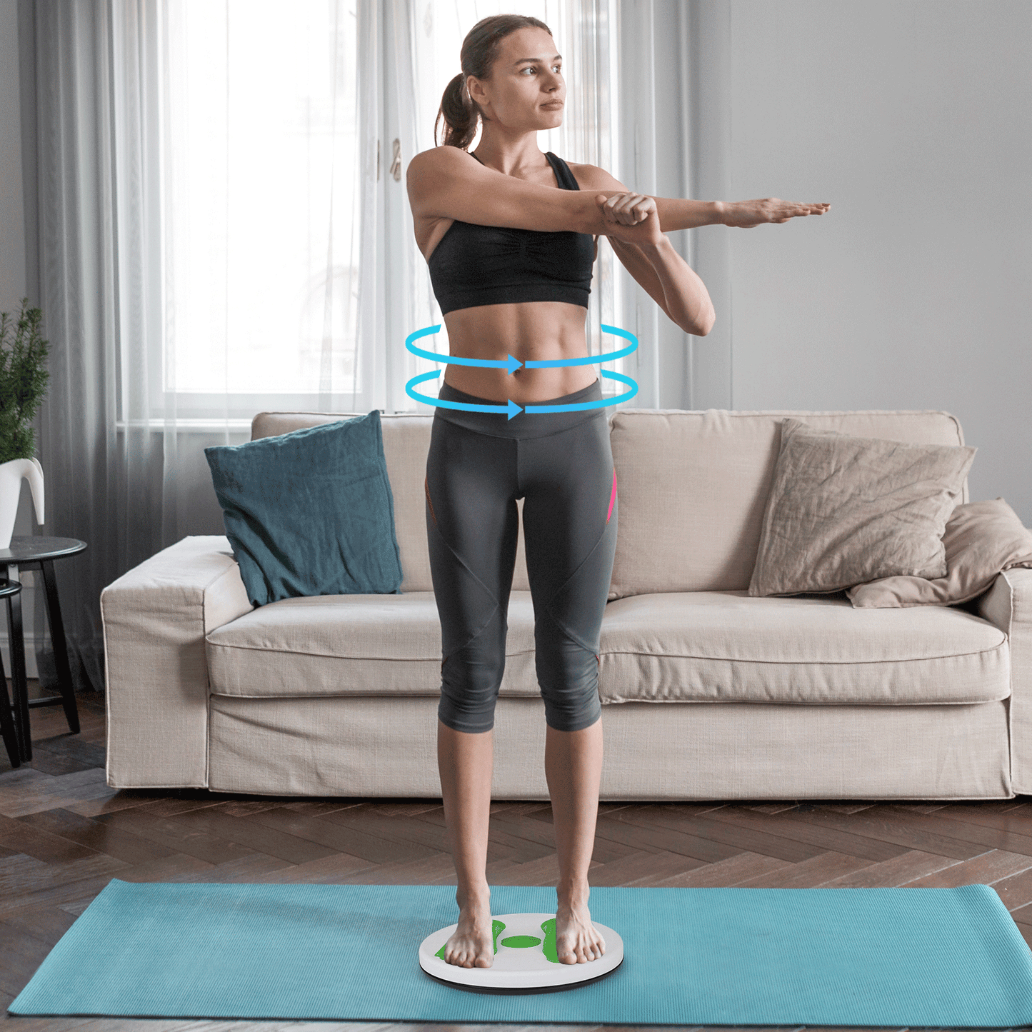 Waist Twisting Disc -with Foot Massage