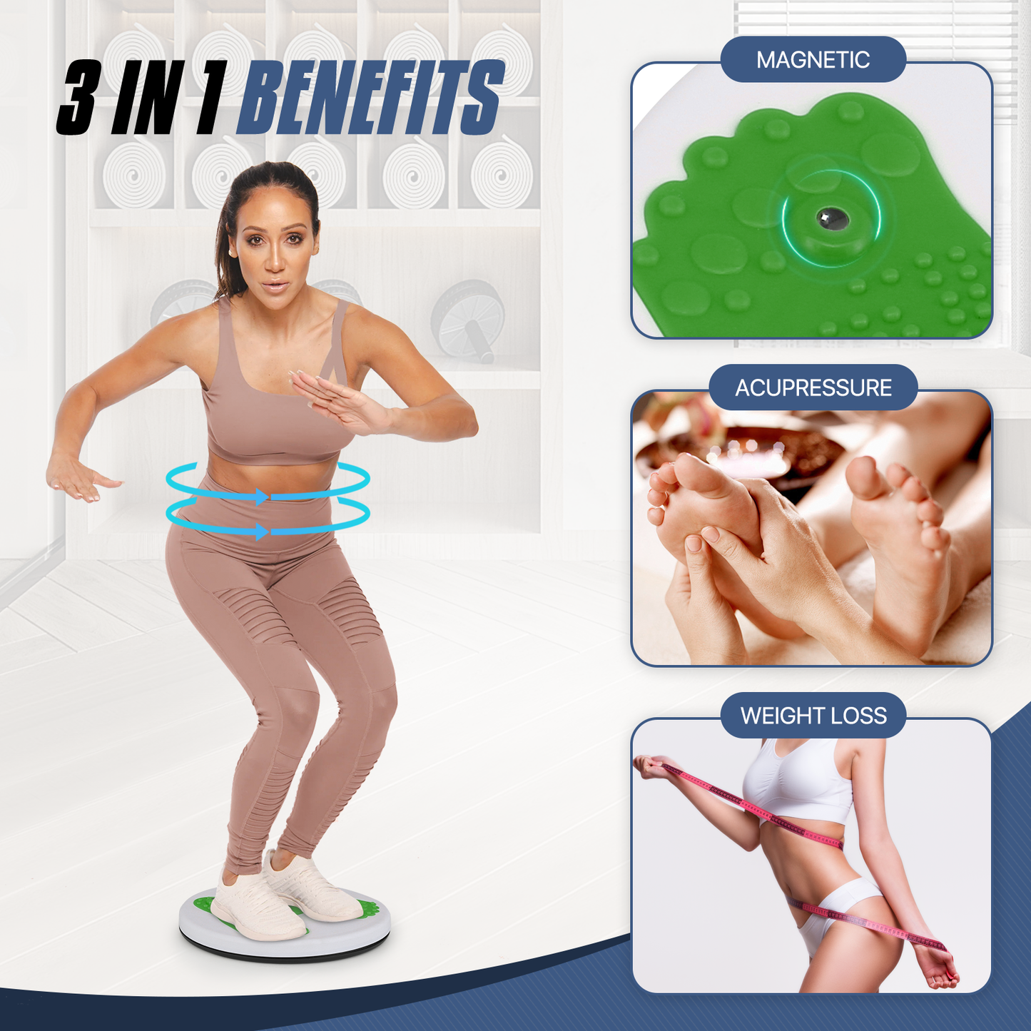 Waist Twisting Disc -with Foot Massage