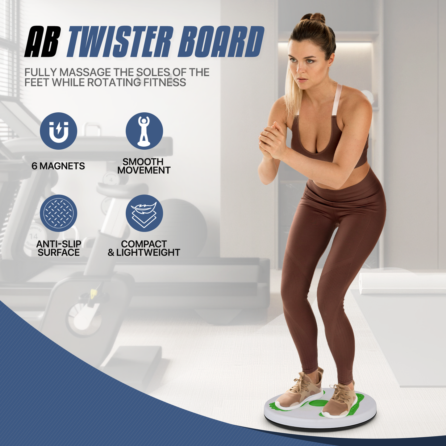 Waist Twisting Disc -with Foot Massage