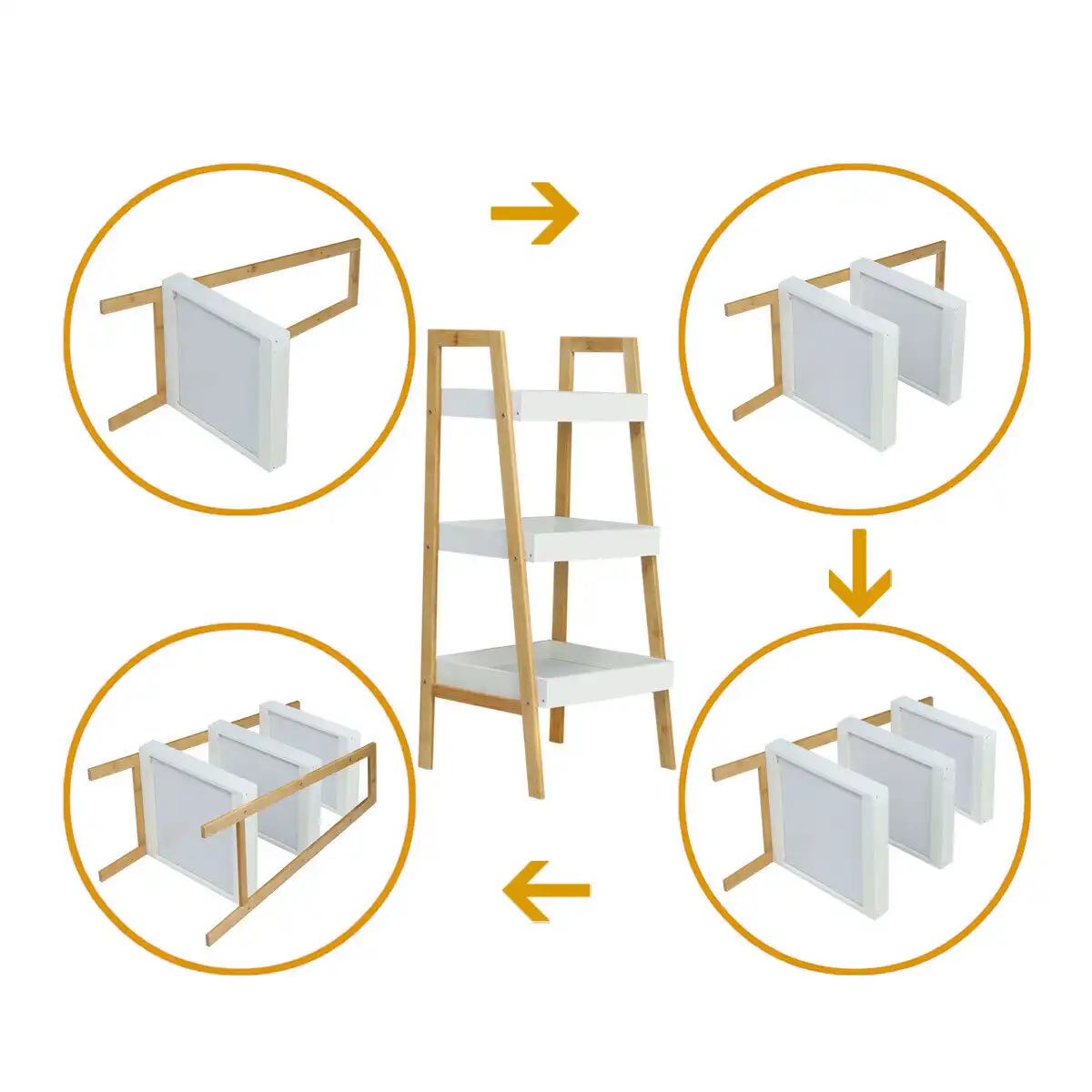 Multiple-use Standing Shelf