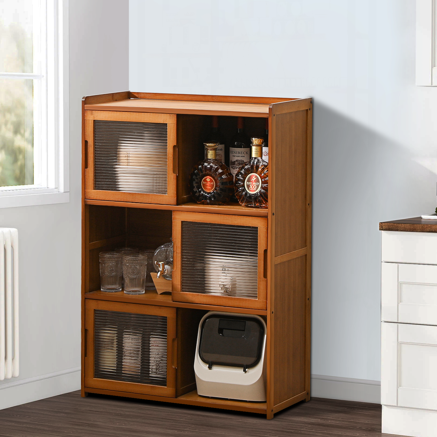 27" Bookshelf - 39''Height - 3 Tiers - Brown