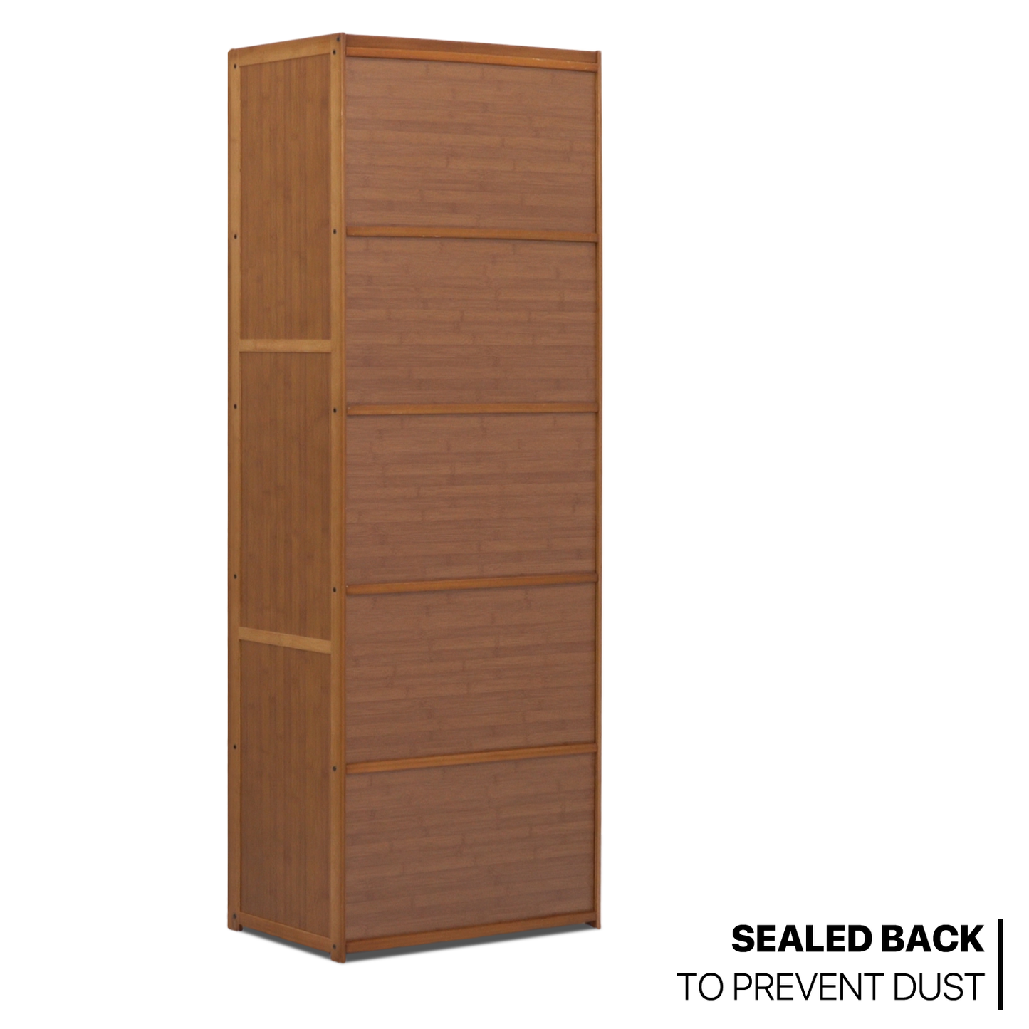 27" Bookshelf - 64''Height - 5 Tiers - Brown