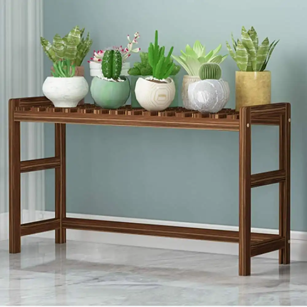 Set of 3 Pine Wood Plant Stand