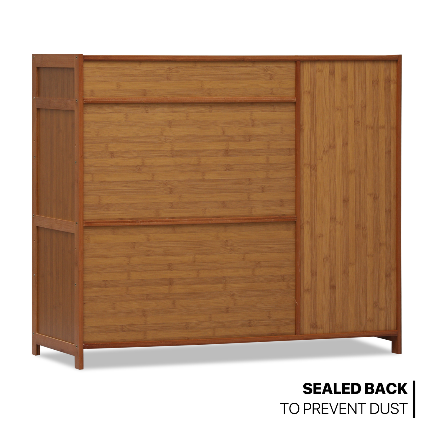 40" Shoe Storage - 6 Tiers 3 door - Brown