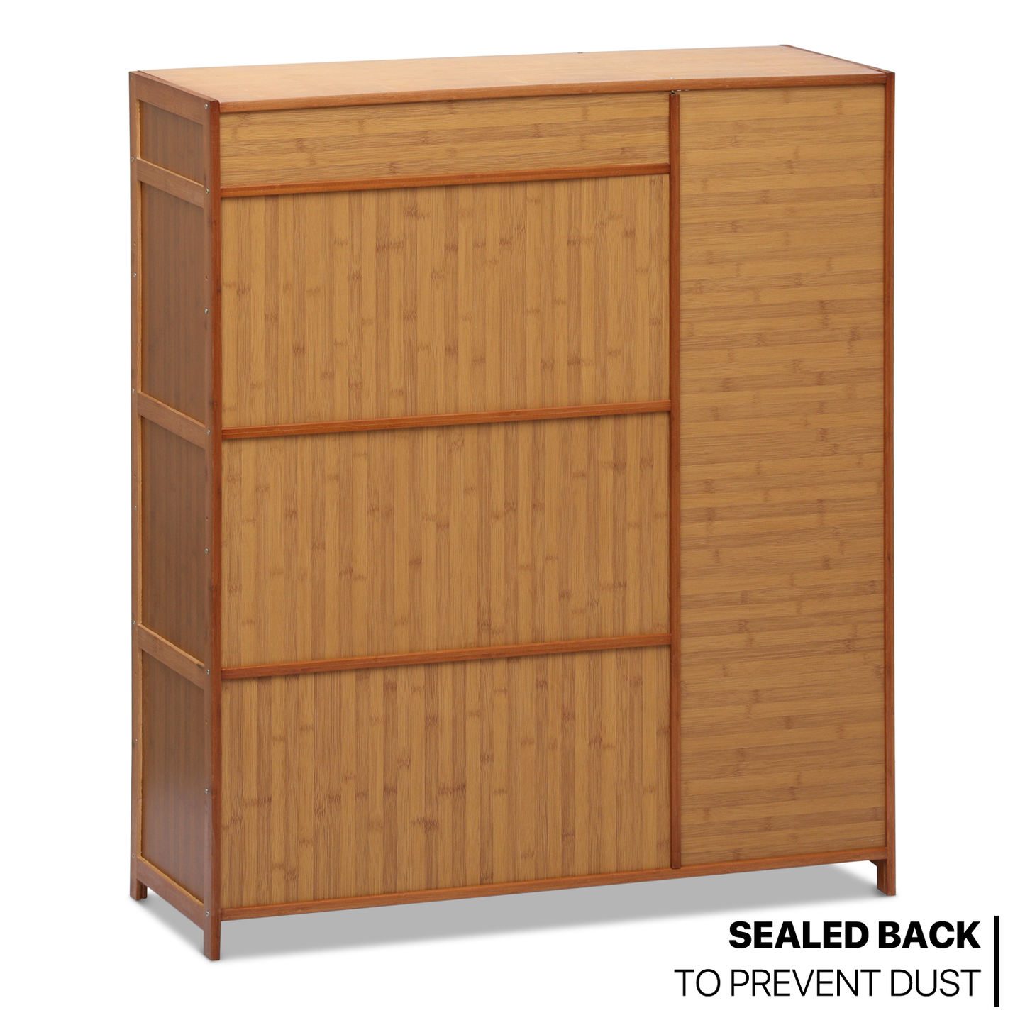 40" Shoe Storage - 8 Tiers 4 door - Brown