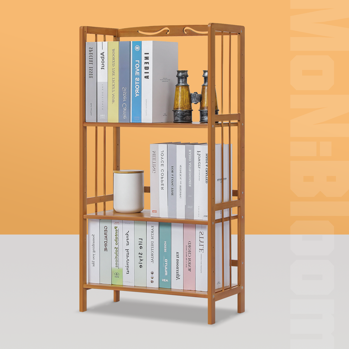 Adjustable Multi-Functional Shelving Organizer - 3 Tier - Natural