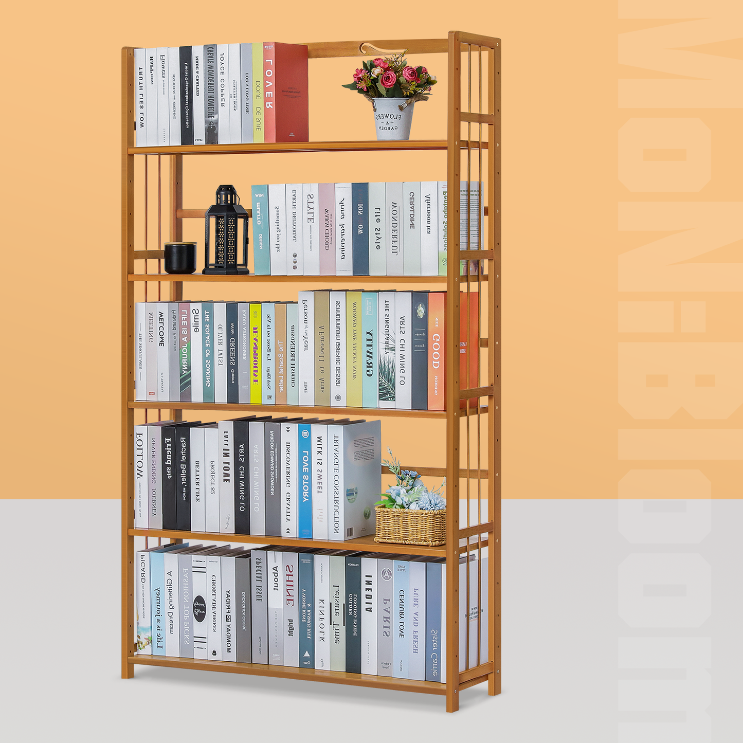 Adjustable Multi-Functional Shelving Organizer - 5 Tier - Natural