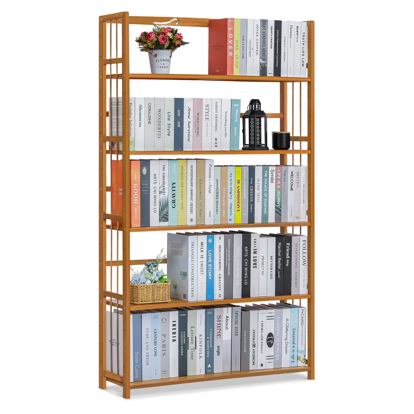 Adjustable Multi-Functional Shelving Organizer - 5 Tier - Natural