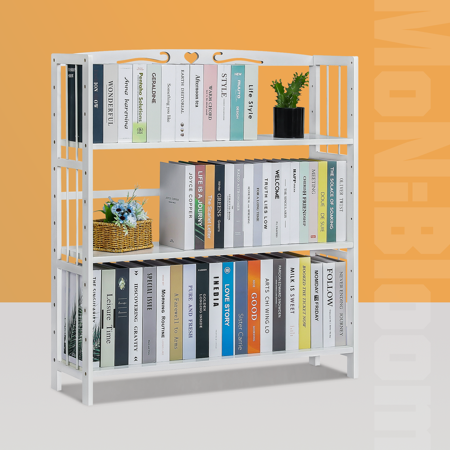 Adjustable Multi-Functional Shelving Organizer - 3 Tier - White