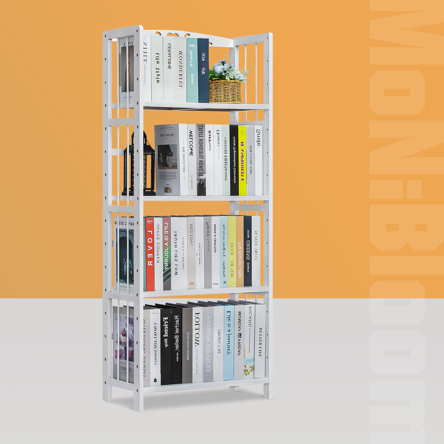 Adjustable Multi-Functional Shelving Organizer - 4 Tier - White