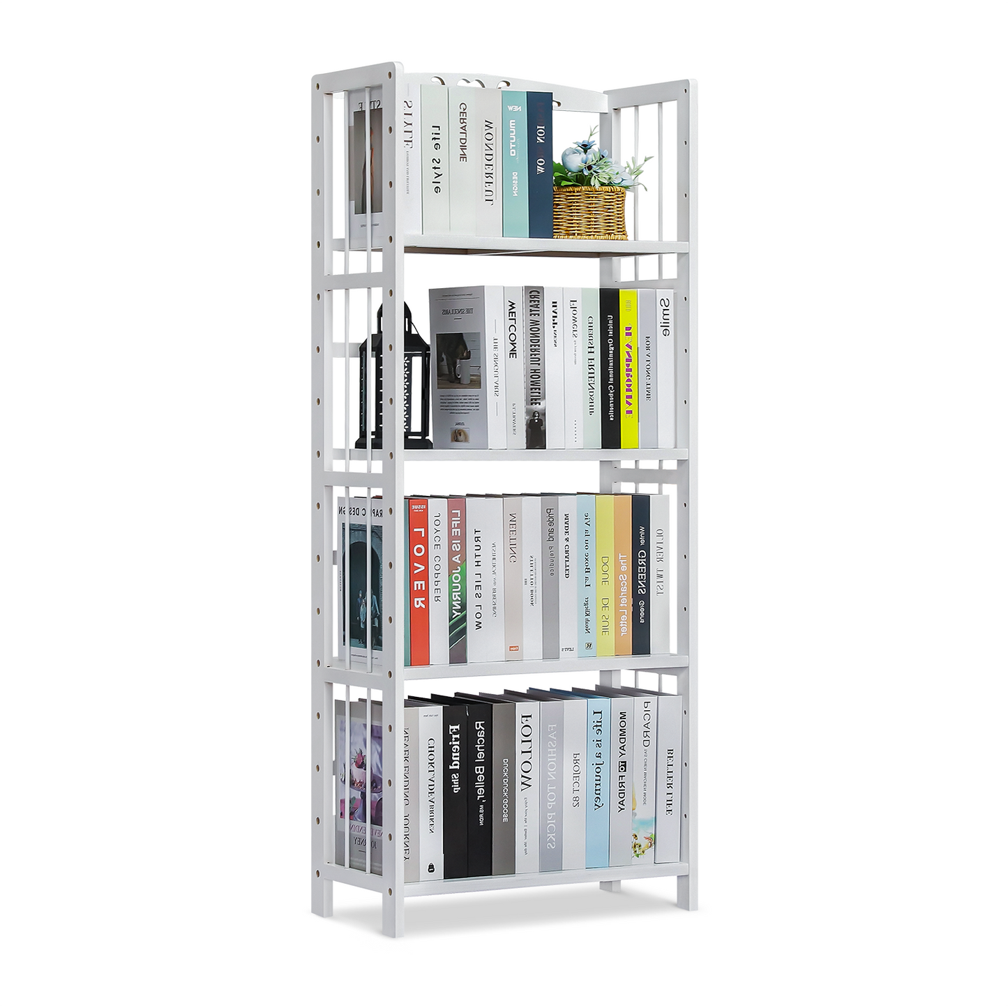Adjustable Multi-Functional Shelving Organizer - 4 Tier - White