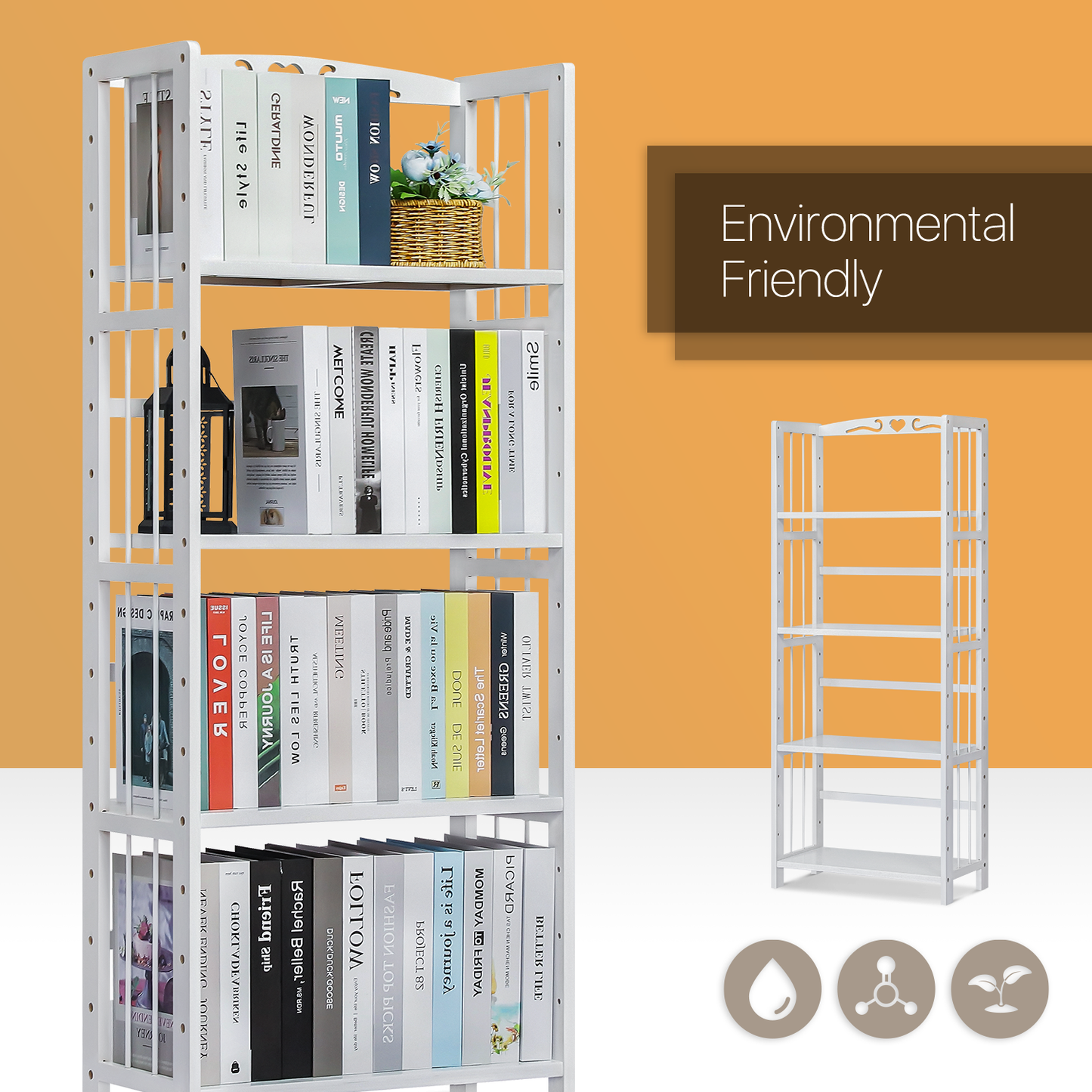 Adjustable Multi-Functional Shelving Organizer - 4 Tier - White