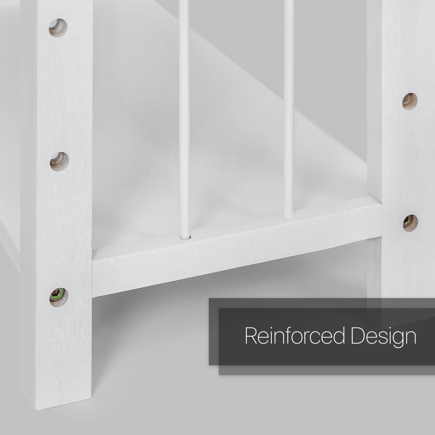 Adjustable Multi-Functional Shelving Organizer - 6 Tier - White