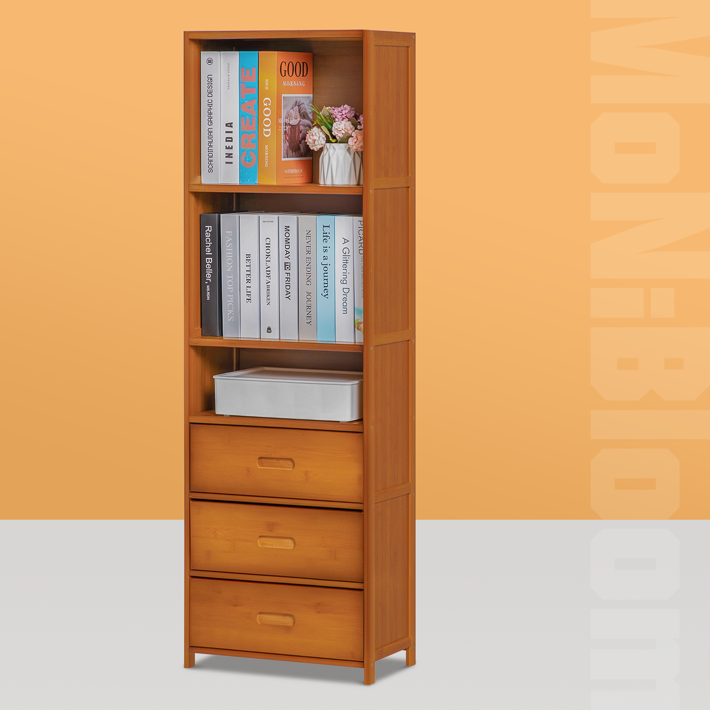 Oriental Vintage Multi-Functional Storage Cabinet - with Drawer