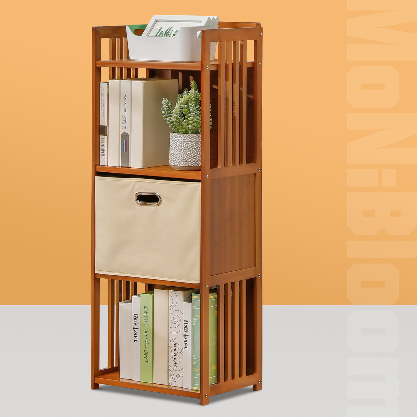 Multi-Functional Storage Cabinet - Vertical Fence Frame - with Storage Box