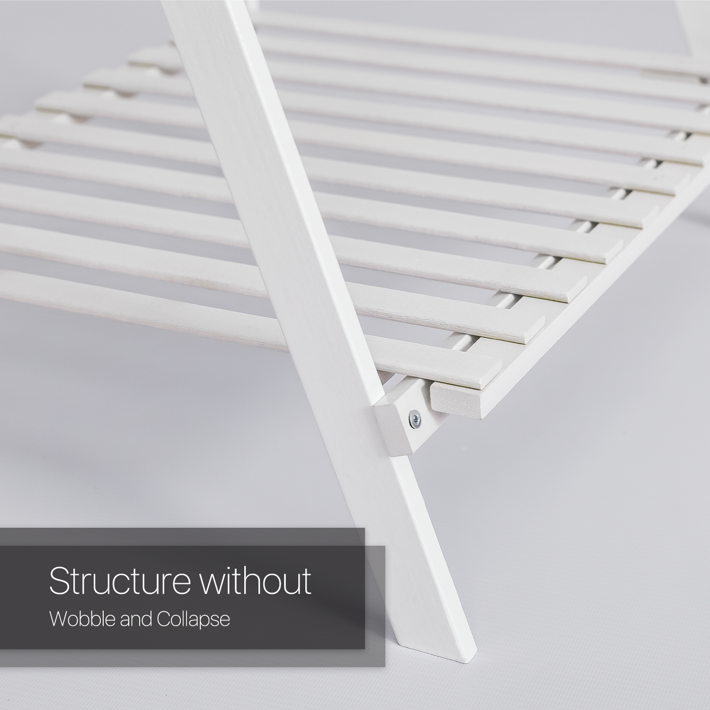 Foldable Flower Plant Rack - A Frame Stand Shelf - 4 Tier - White