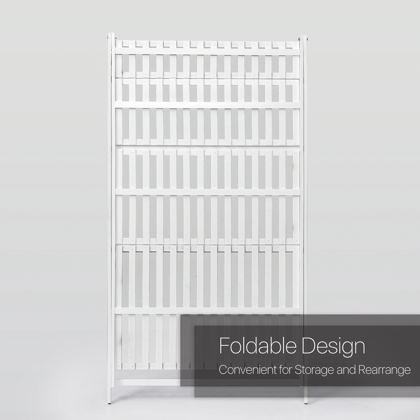 Foldable Flower Plant Rack - A Frame Stand Shelf - 4 Tier - White