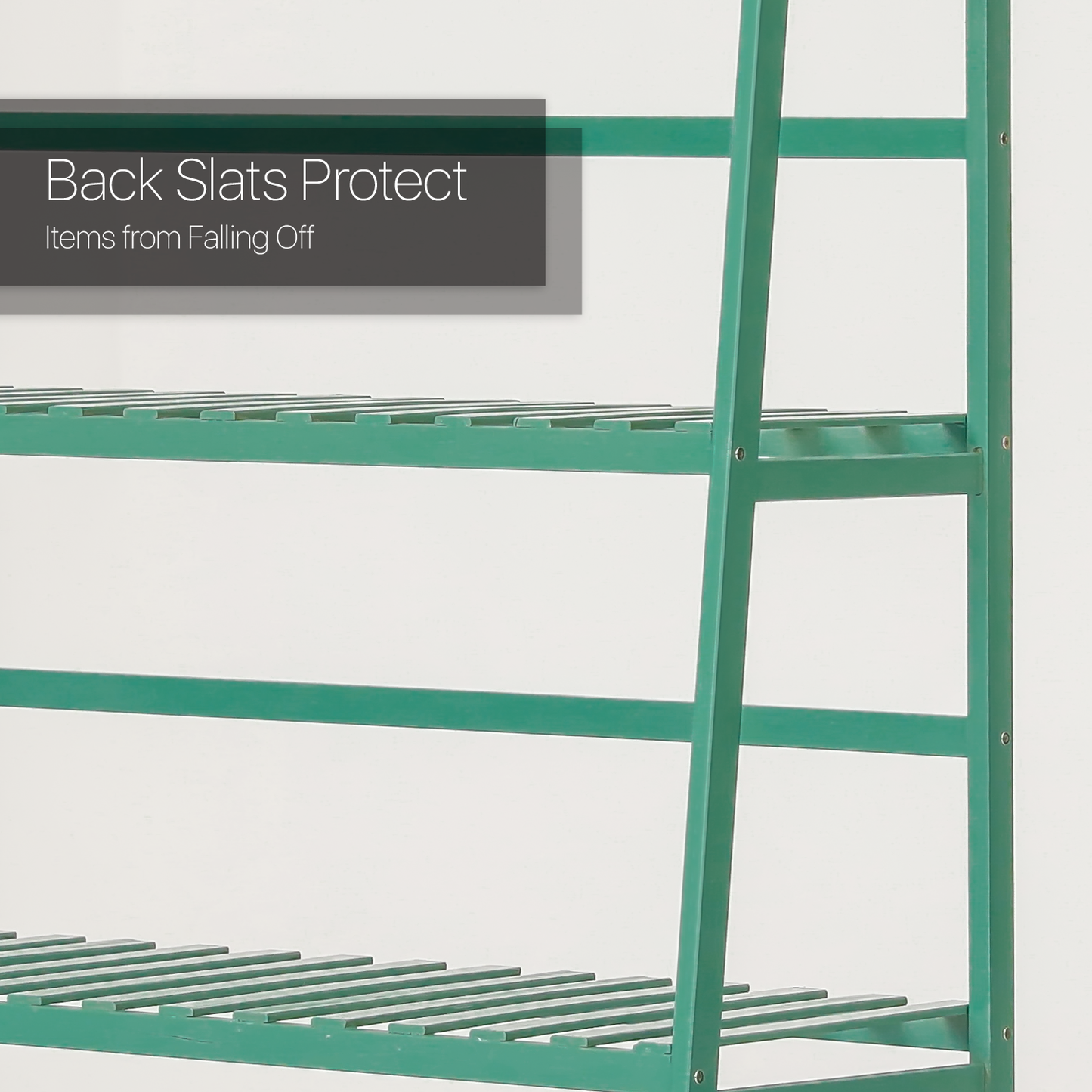 Trapezoid Flower Plant Rack - 3 Tier - Green