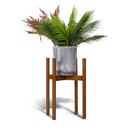 Plant Stand - Single Plant Holder Suitable for 10" Pot - Brown
