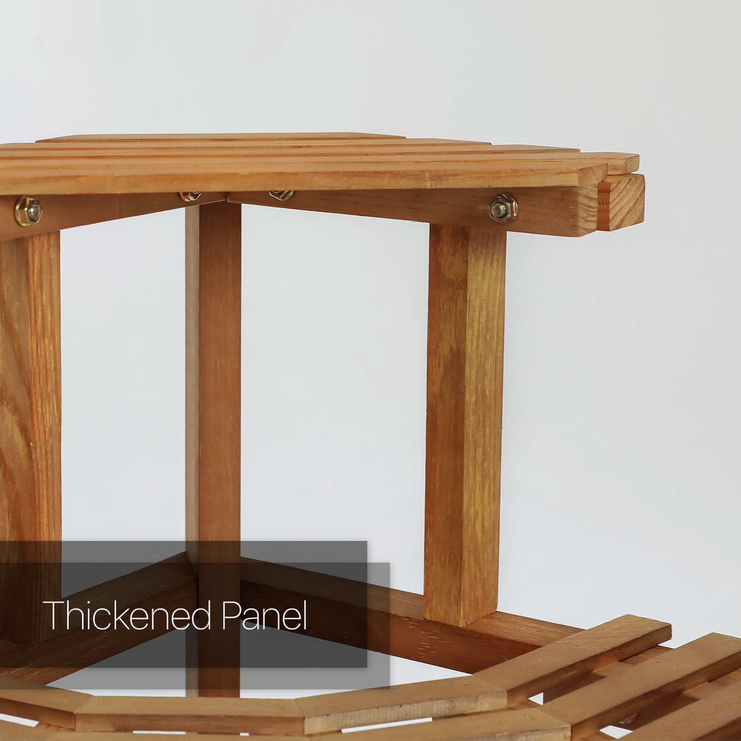 Garden Flower Plant Coner Display Shelf - Stair Style - Carbonized