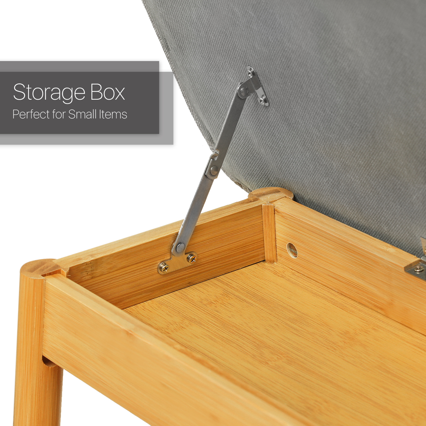Shoe Rack Organizer Stool - Upholstered Changing Bench - Natural
