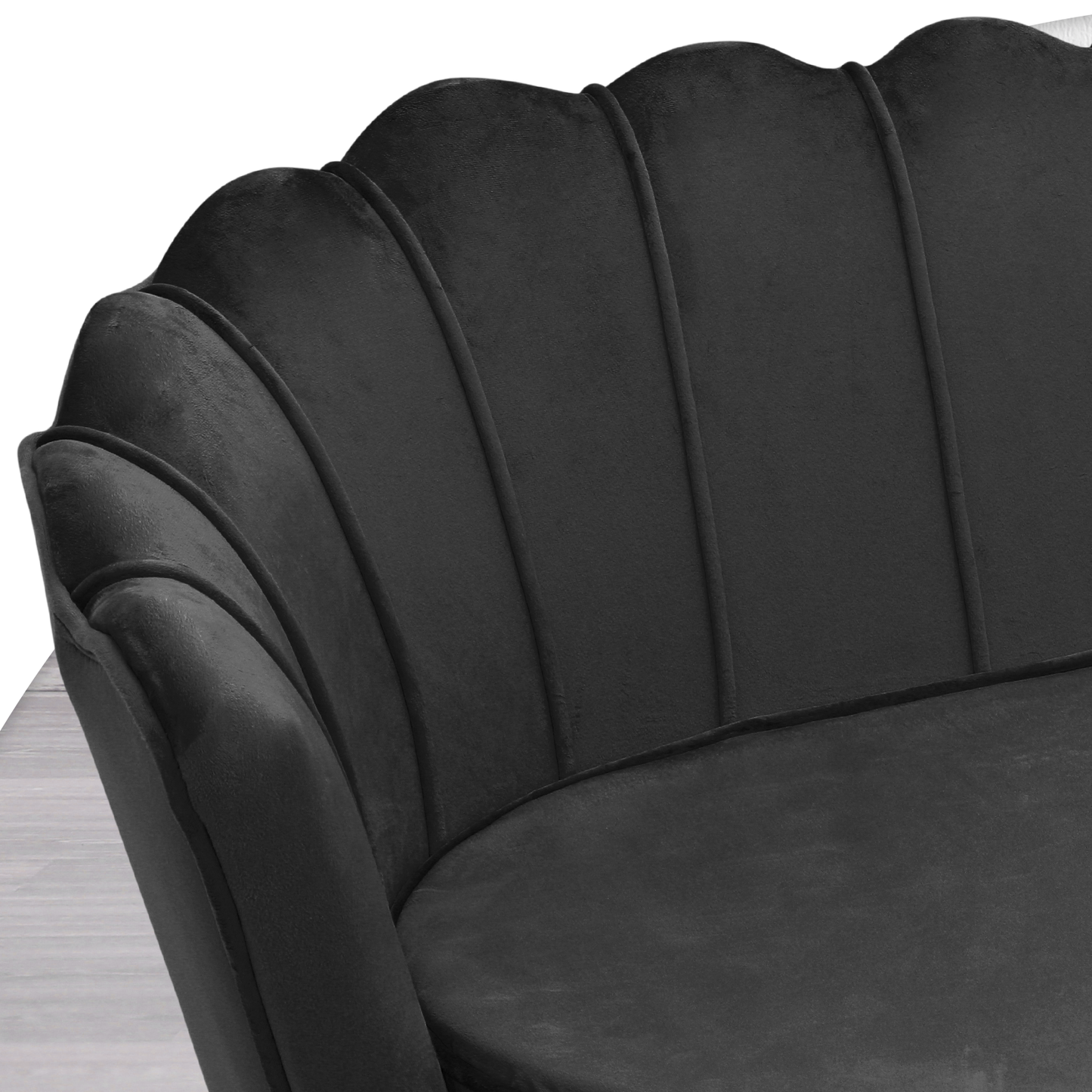 52" Velvet Tufted Upholstered Sofa Couch - Love Seat w/2 Pillows