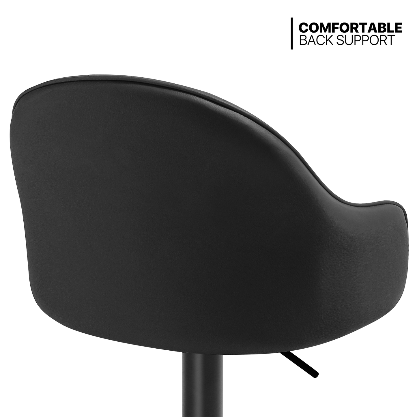 Strip Pattern Bar Stool w/Surrounded Seatback 2 Pcs