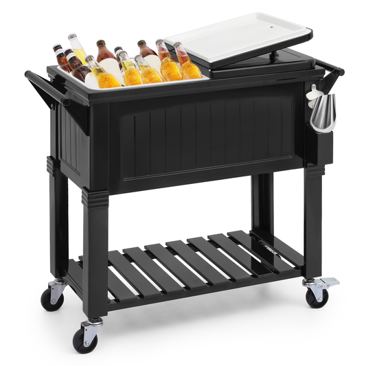 Rolling Cooler Cart - 75 liter - classic style