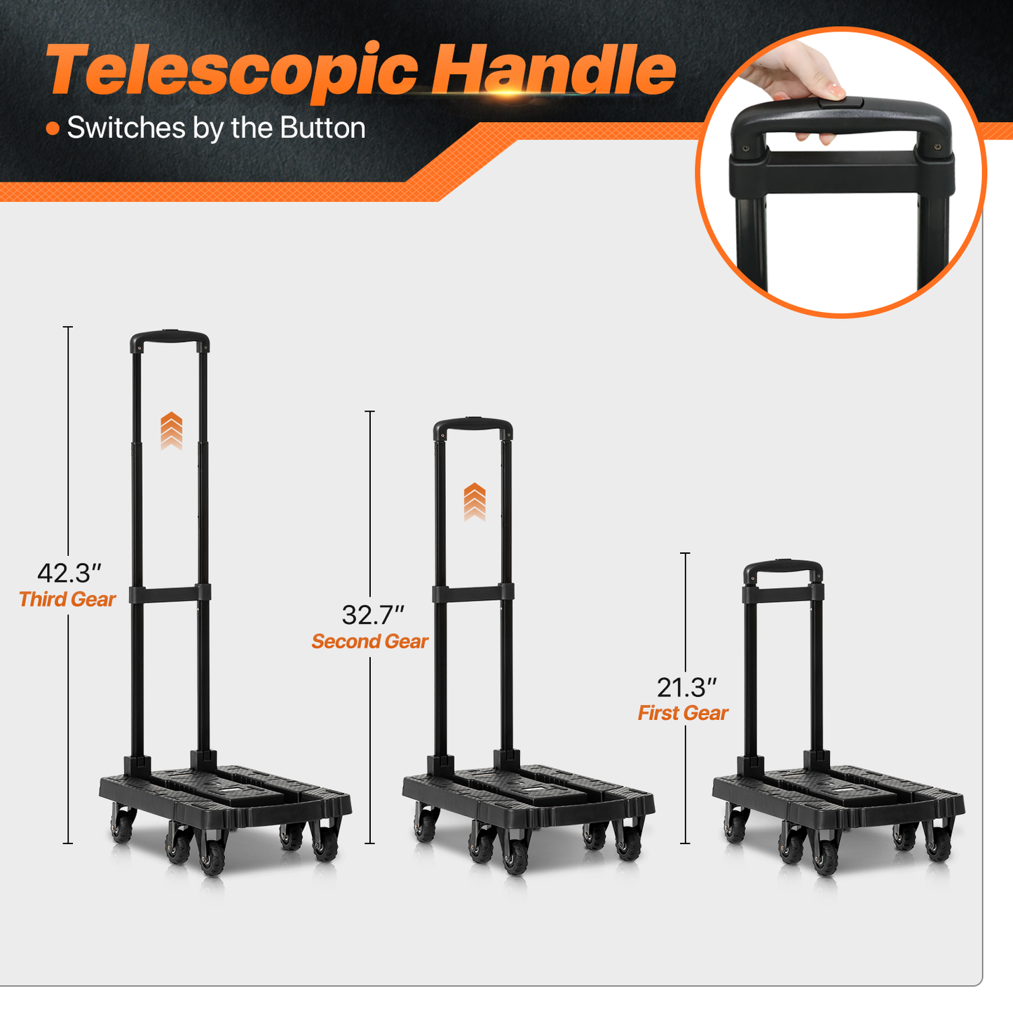 6-Wheeled Folding Trolley