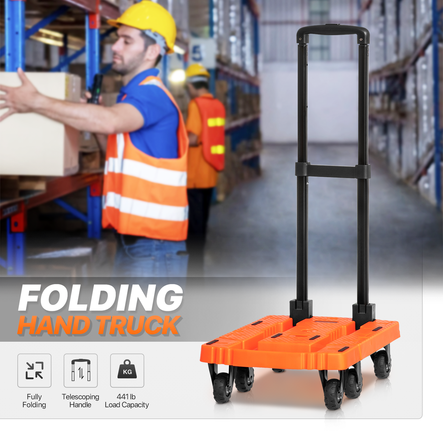 6-Wheeled Folding Trolley