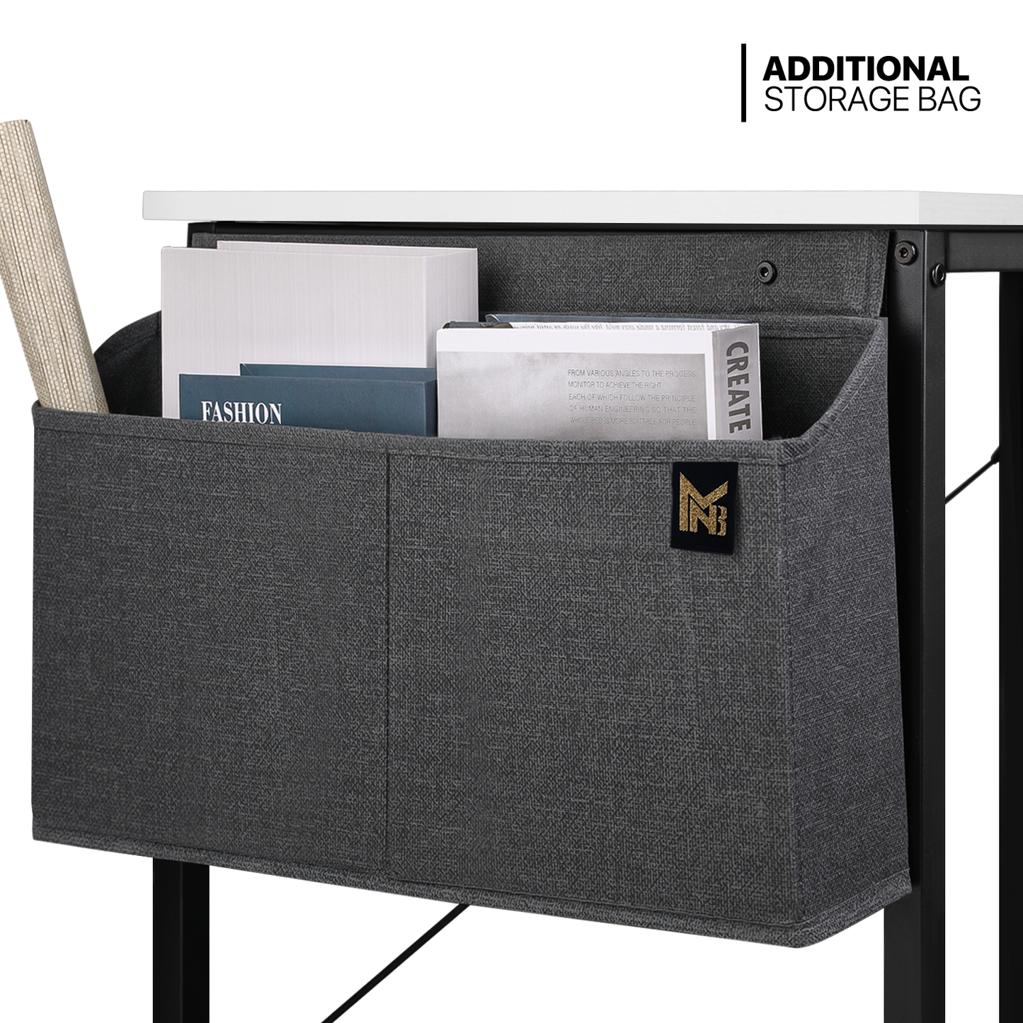 White Willow Wood Computer Desk (Various sizes) - with Storage Bag