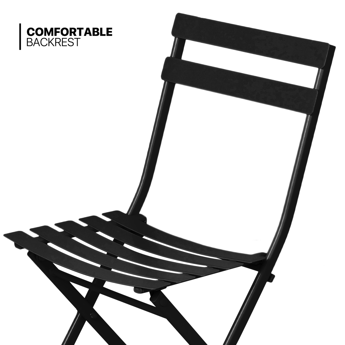 Patio Bistro Set - Metal Table & 2 Chairs