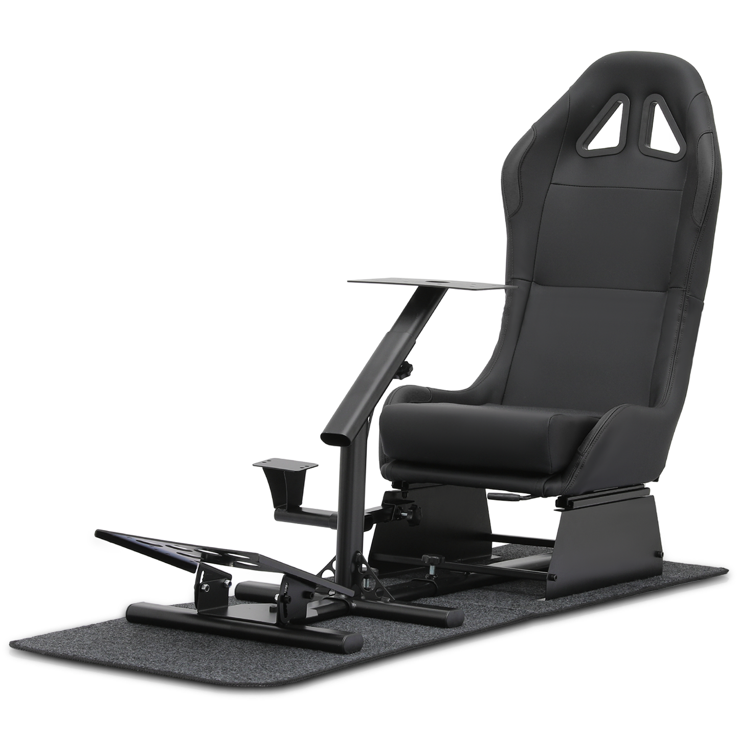 Racing Simulator Cockpi - Adjustable Gaming Seat - Black
